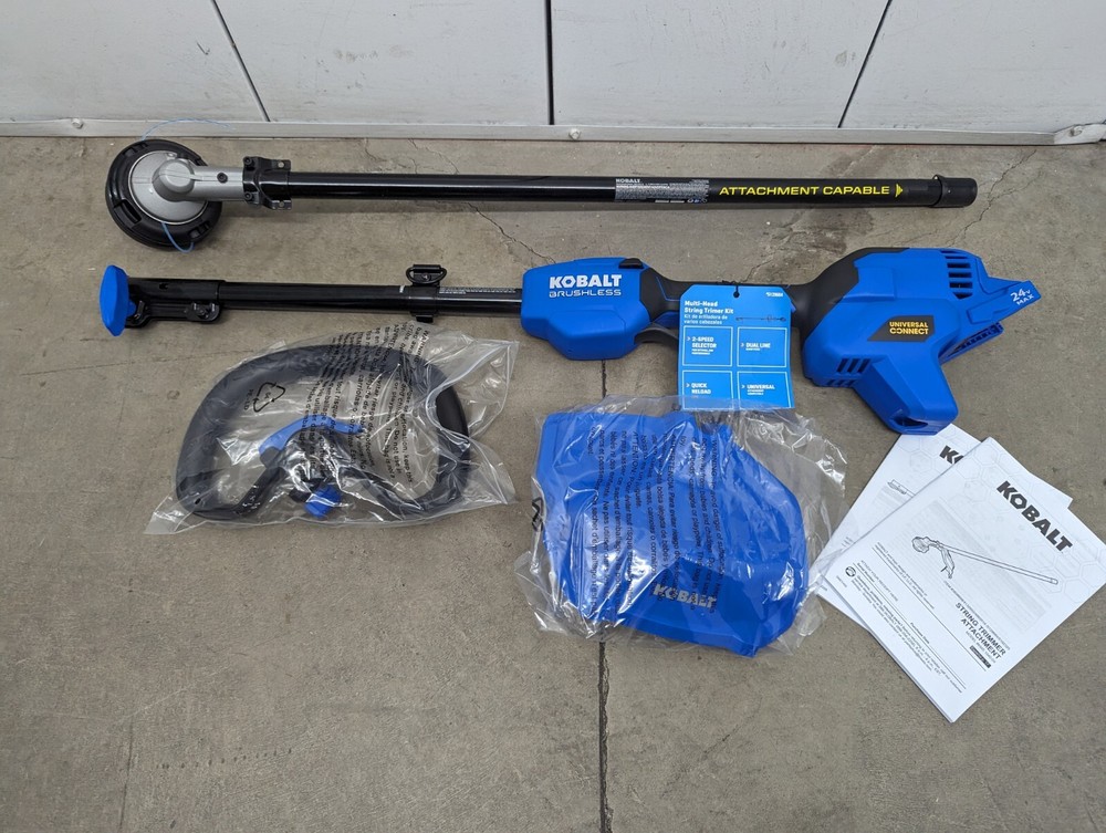 NEW KOBALT 24V Brushless String Trimmer Attachment Capable -Tool Only