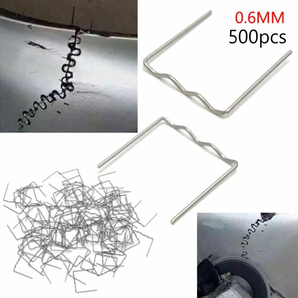 Pre-cut Hot Stapler Staples 500PCS Accessories Flat Staple Replacement