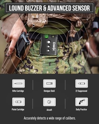 Professional Shot Timer for Shooting Competition, 0.01s Precision Green