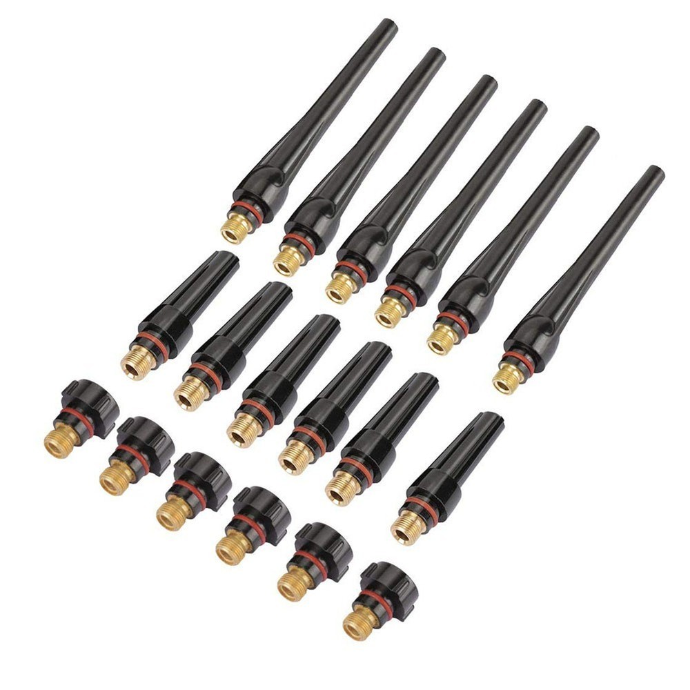 18PCS Back Cap Torch Kit for TIG Welding Compatible with WP17 WP18 WP26