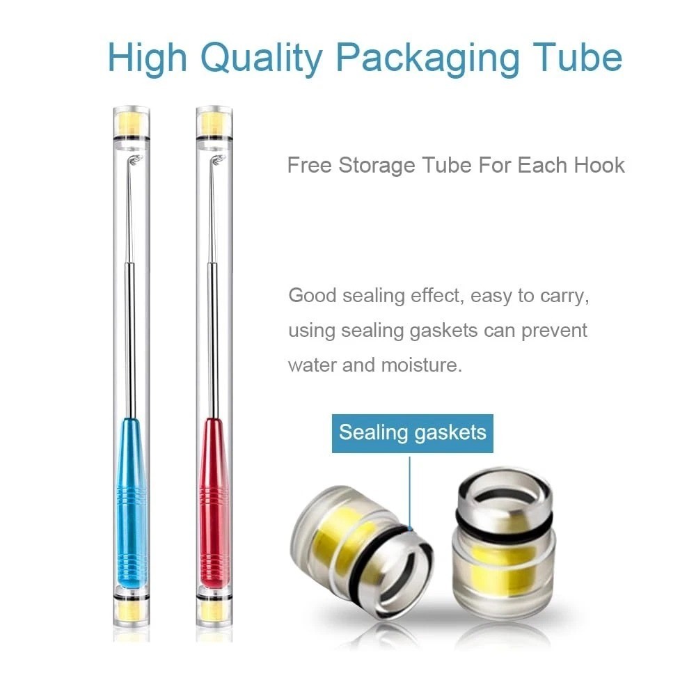 Fish Hook Remover Tool 4 Pack Quick Removal Device w/ Storage Case