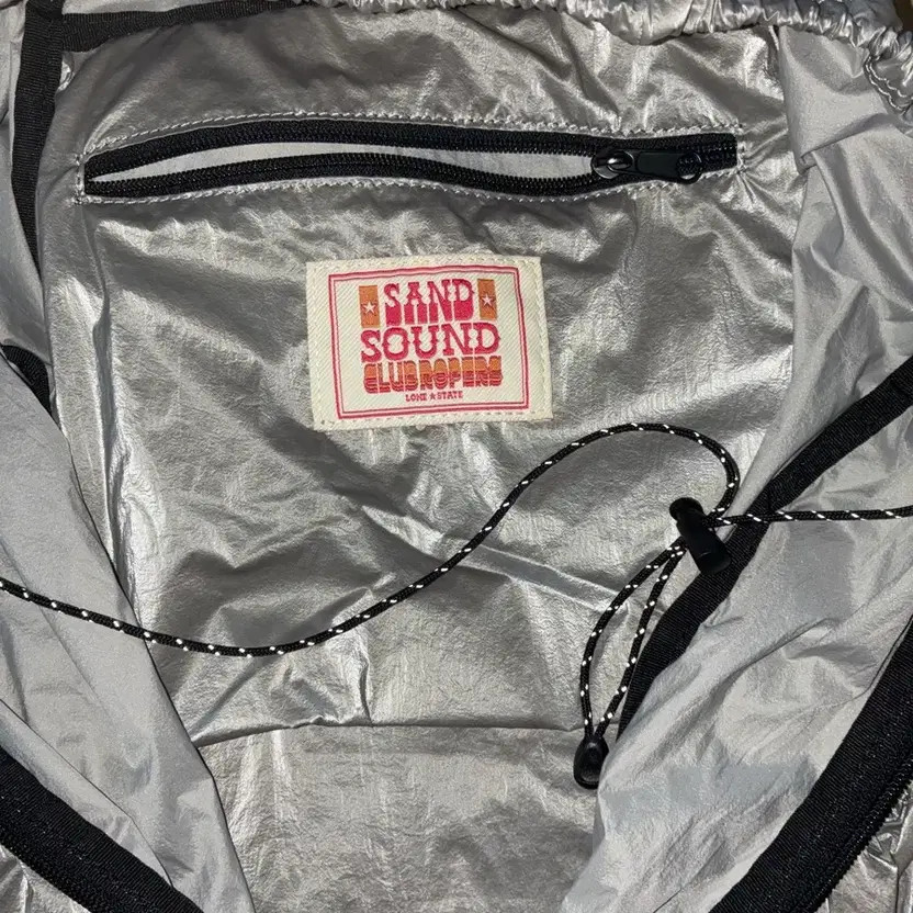 Sand Sound String Backpack Silver