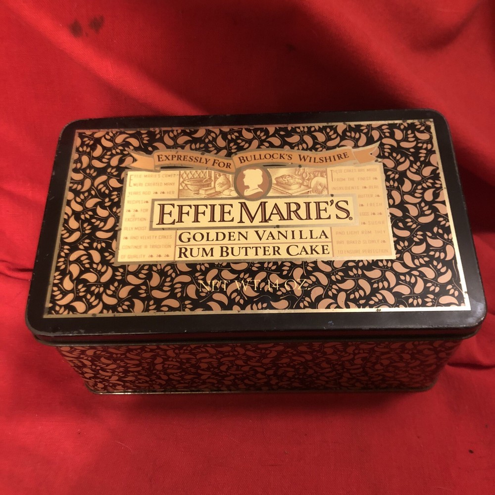 EFFIE MARIE’S RUM CAKE Empty Tin