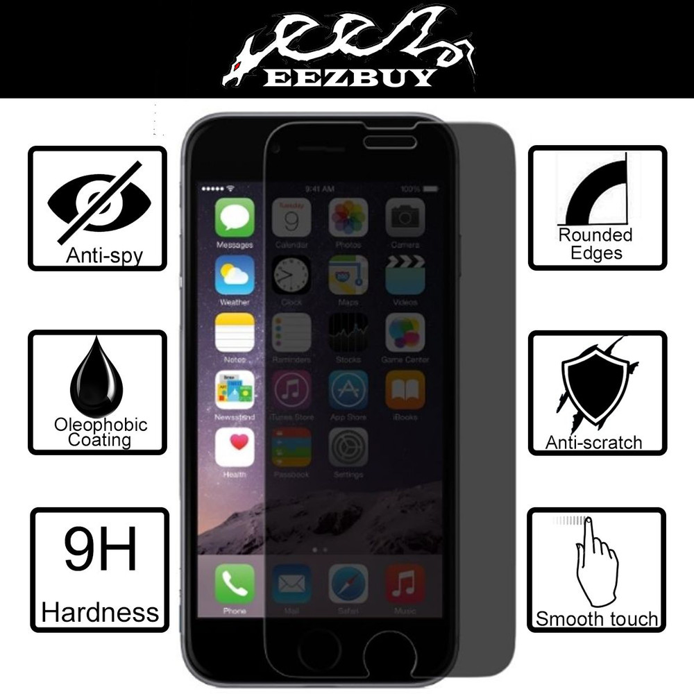 2 Pack Anti-Spy Privacy Tempered Glass Screen Protector for iPhone SE 2020 New