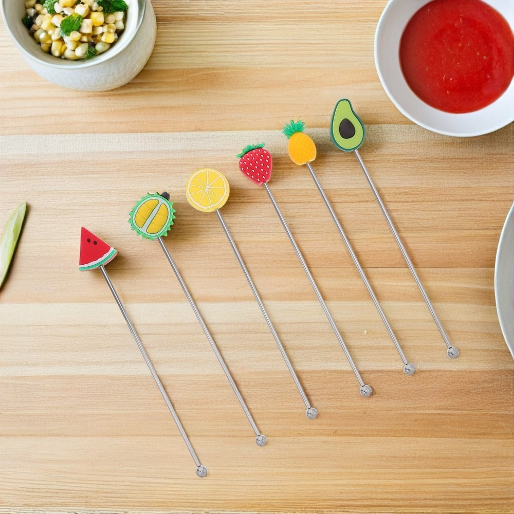 6 Pcs Stirrers for Mixed Drinks Bartending Stick Coffee Mixing Tools