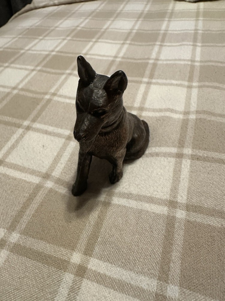 Copper Clad Cast German Shepard Vintage Figure.