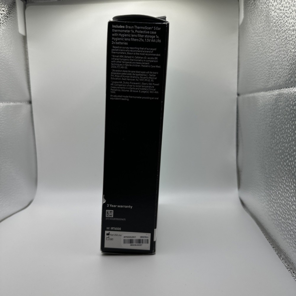 Braun ThermoScan 5 Ear Thermometer, ExacTemp Stability Indicator -Open Box