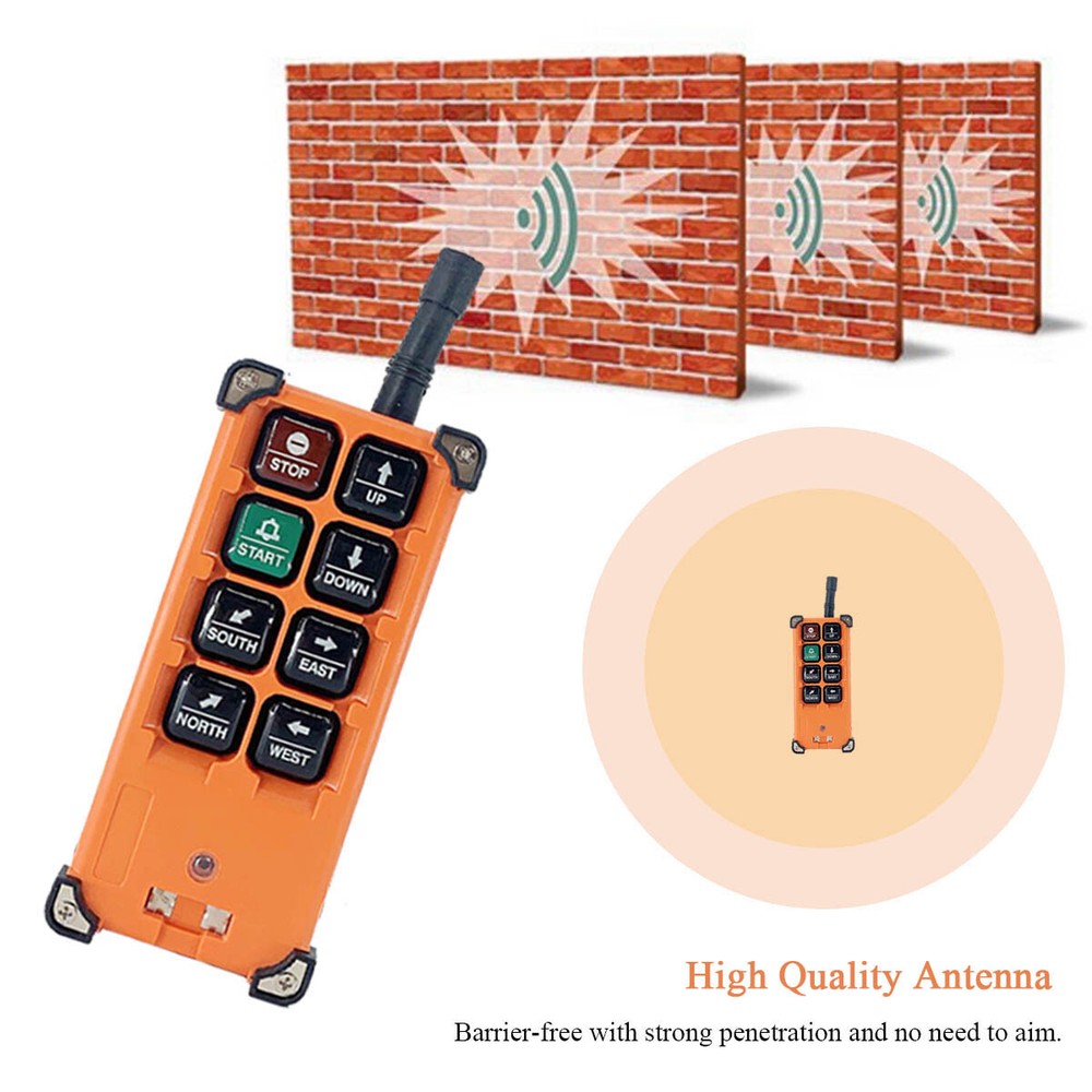Transmitter Receiver Hoist Crane Radio Industrial Wireless Remote Control Switch