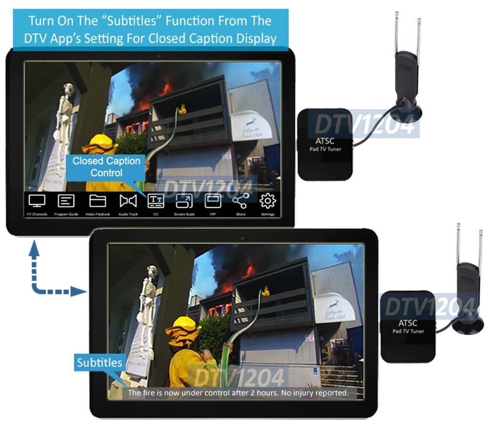 Digital ATSC Antenna TV Tuner For Android USB Type-C