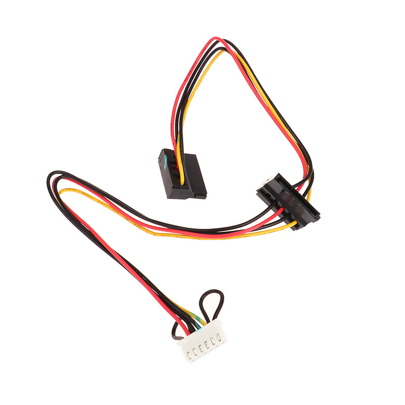 2PC 6-Pin To 2-Port HDD SATA Power Socket Cable Conector For Acer Computer NEW
