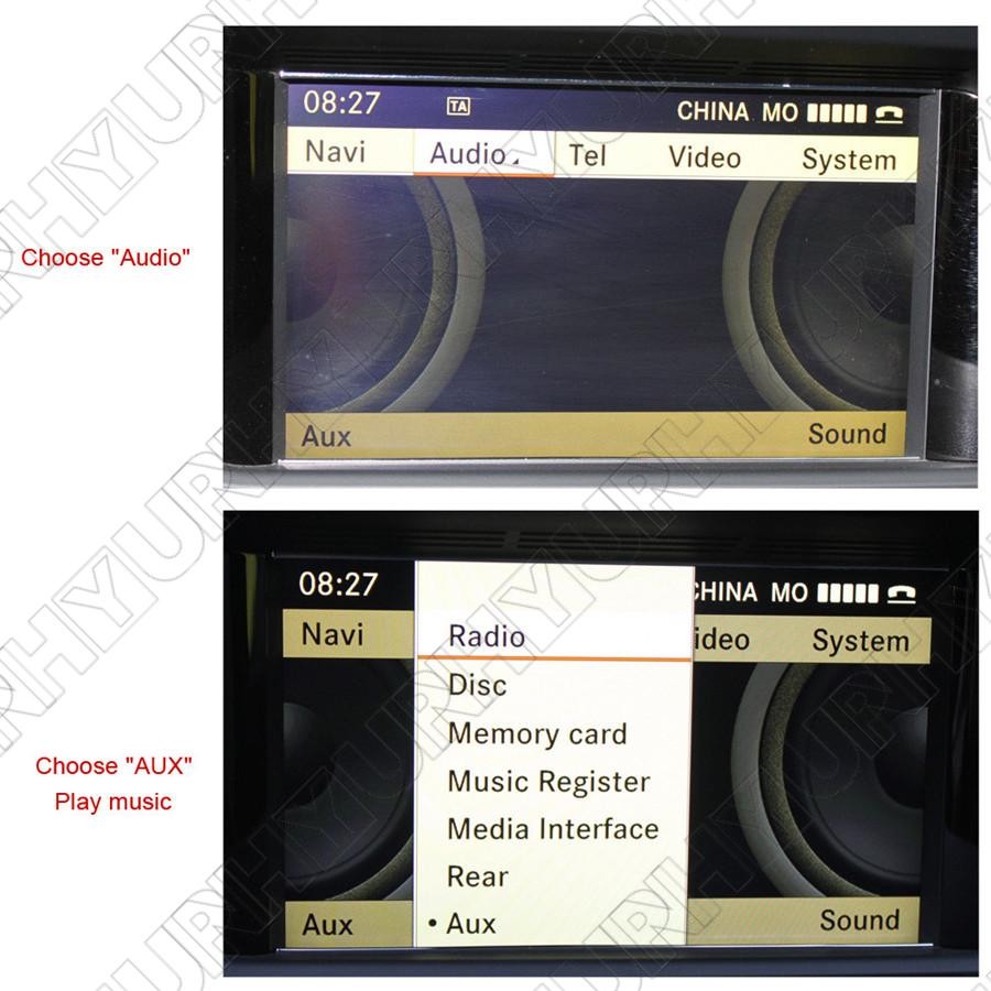 Car Bluetooth Wireless Module for Benz Radio Stereo Aux Cable Adapter MMI Socket