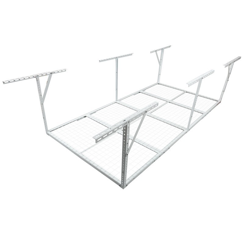 3ft x 8ft Overhead Garage Storage Rack Adjustable Mounted Ceiling Storage Rack