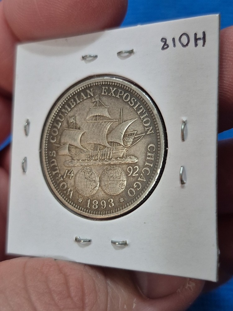 1893 Columbian Exposition Silver Half Dollar 50c