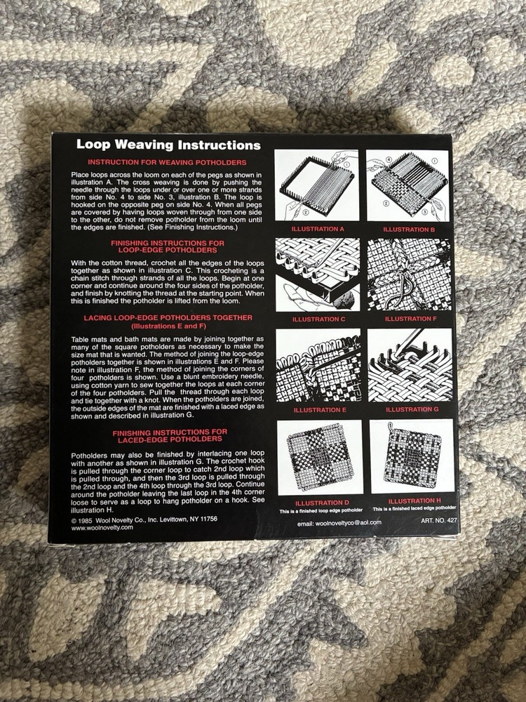 Hand Weaving Loom And Hook
