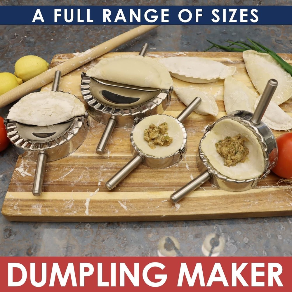 Durable 4.5-Inch Dumpling Maker - High-Quality Stainless Steel Kitchen Essential