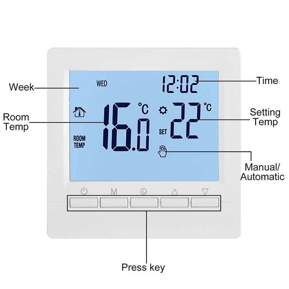 Thermostat Room Accessories Controller Digital Electric Heaters ME8316A