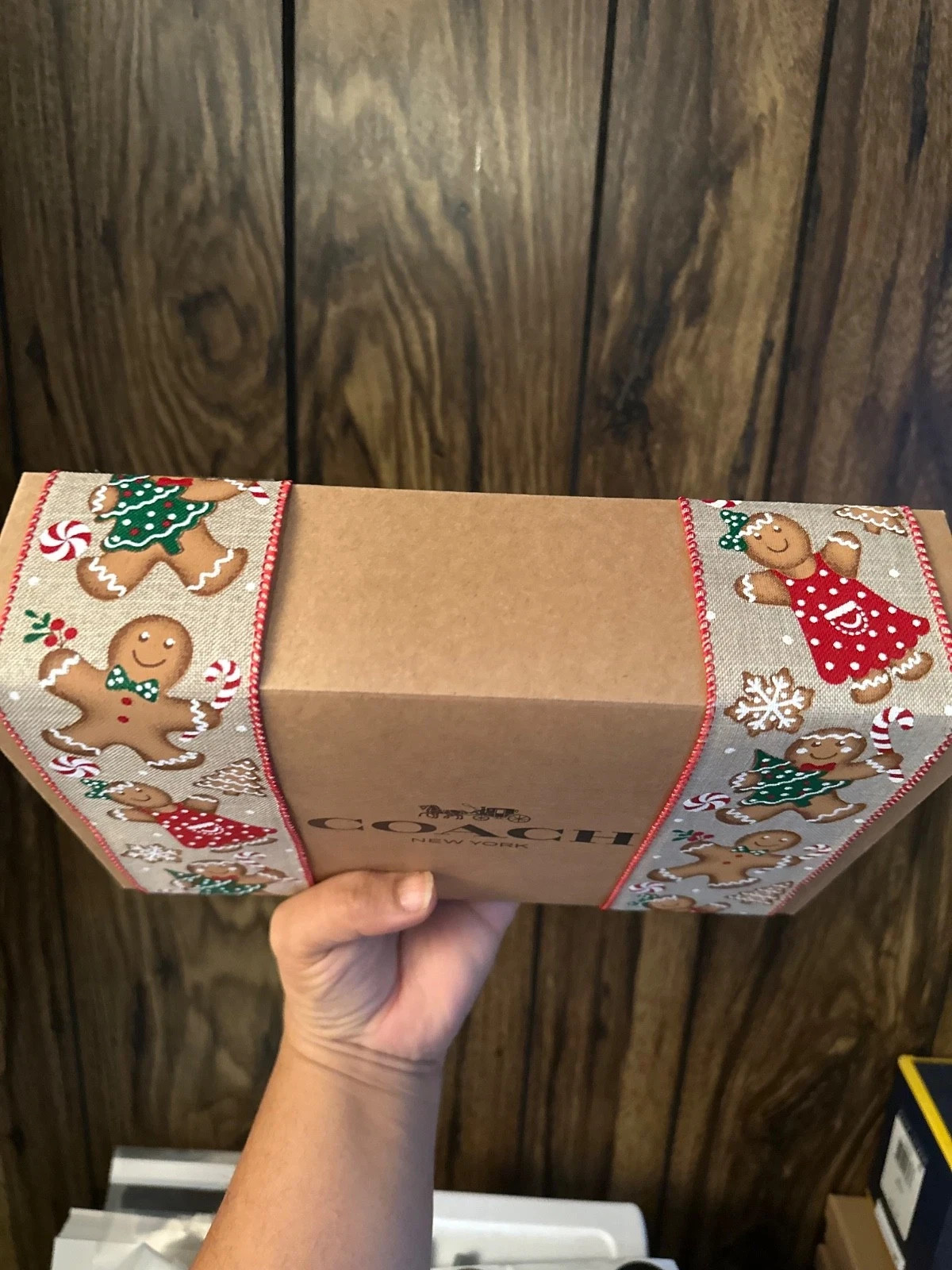 BN Coach Authentic Gift Box Brown Collapsible Flattened medium size 10x6x 2.5