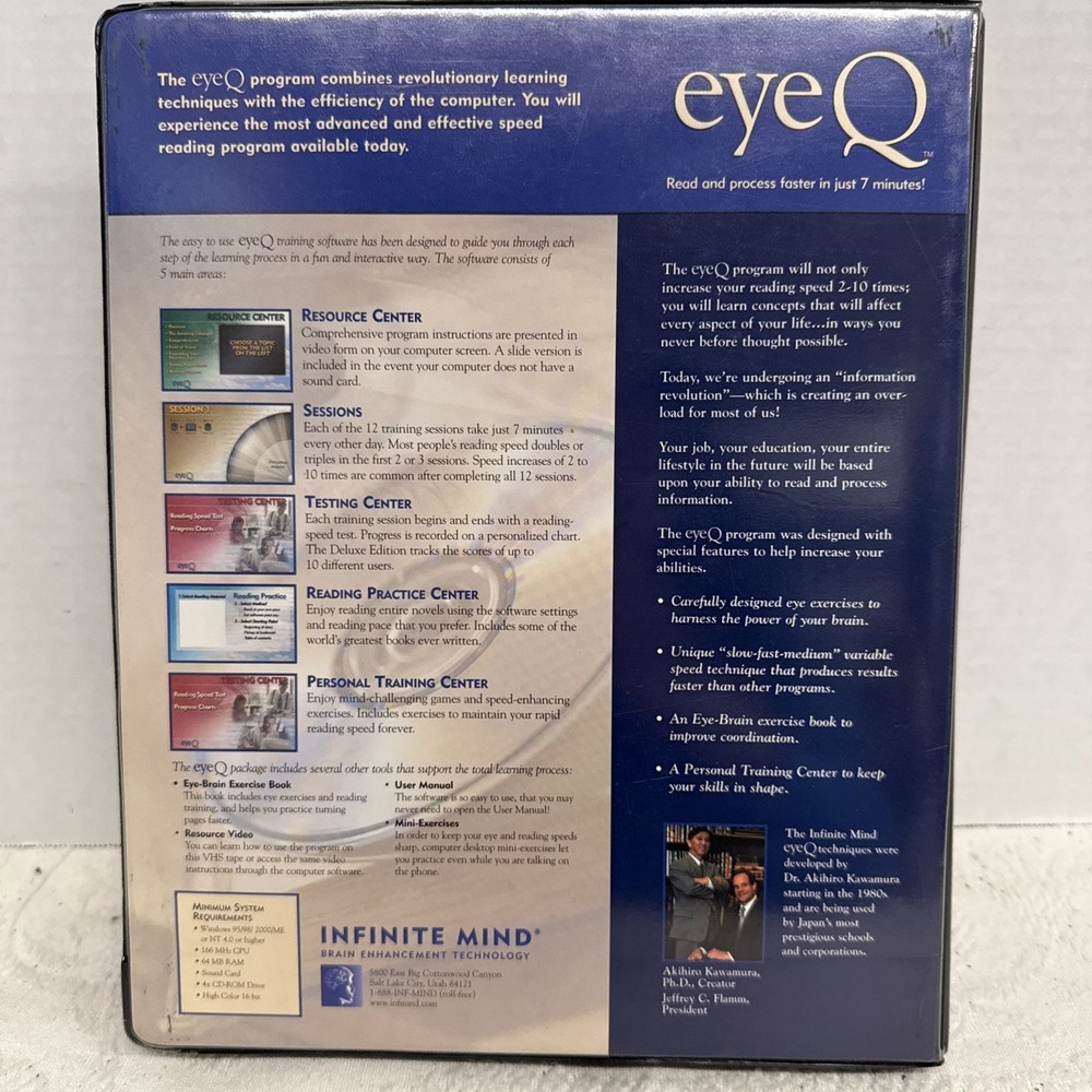 EYEQ Infinite Mind Brain Enhancement Technology Program Kit -Read Faster