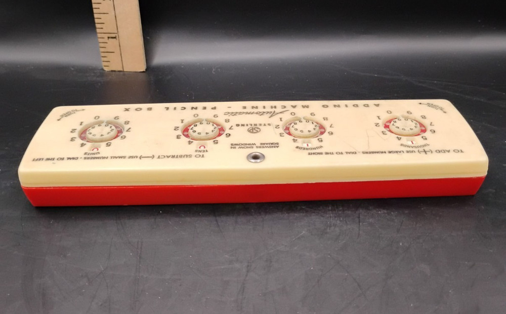 Vintage Sterling #566 Automatic Adding Machine Stylus Pencil Box