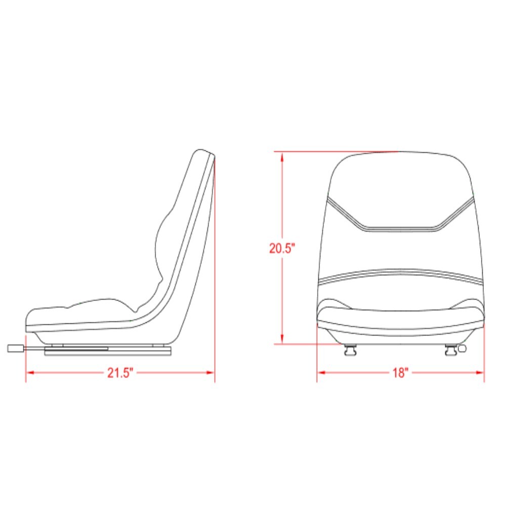 Seat for Ditch Witch Vermeer Cable Plow Directional Drill Trencher Boring