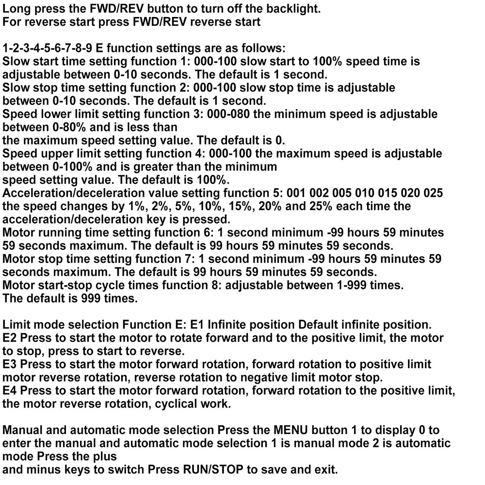 Speed Controller PWM DC Motor Timing Reversible Remote Control LCD Display 60A