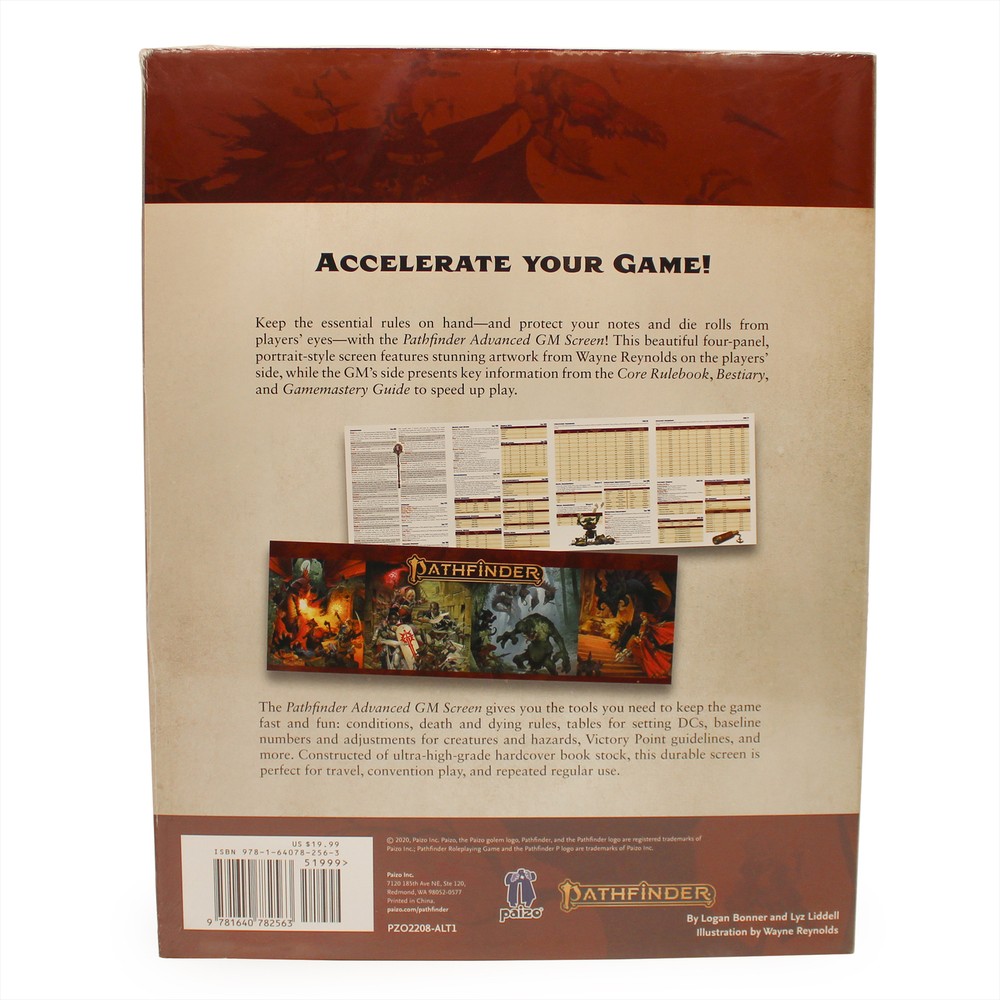 Pathfinder Advanced GM Screen (Portrait—Paizo.com Exclusive)