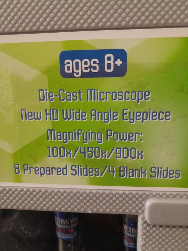 Microscope Kit, From 100× to 900× , Slightly Used