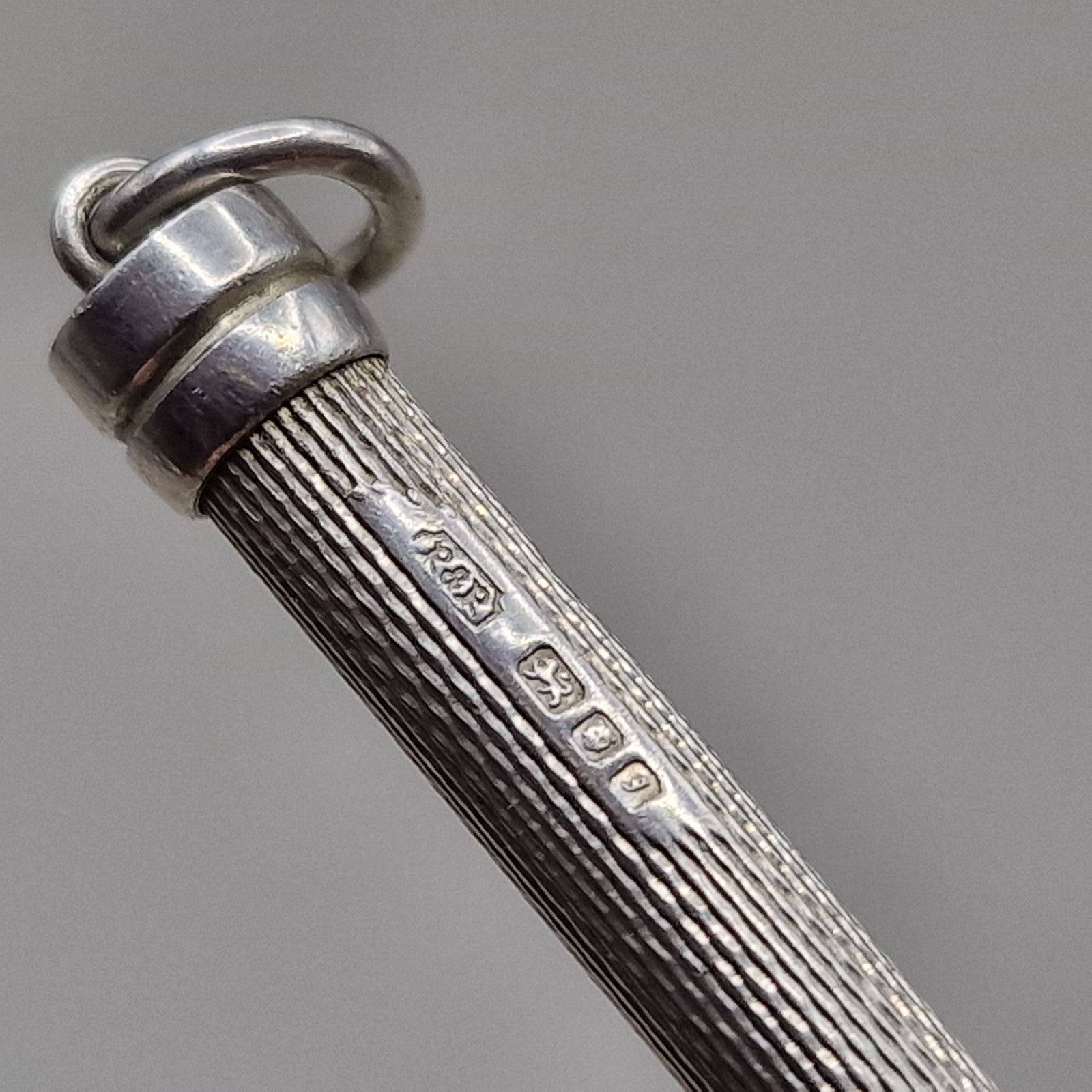 Sterling Silver Cocktail Swizzle Stick by Ramsden & Roed Ltd, London 1983