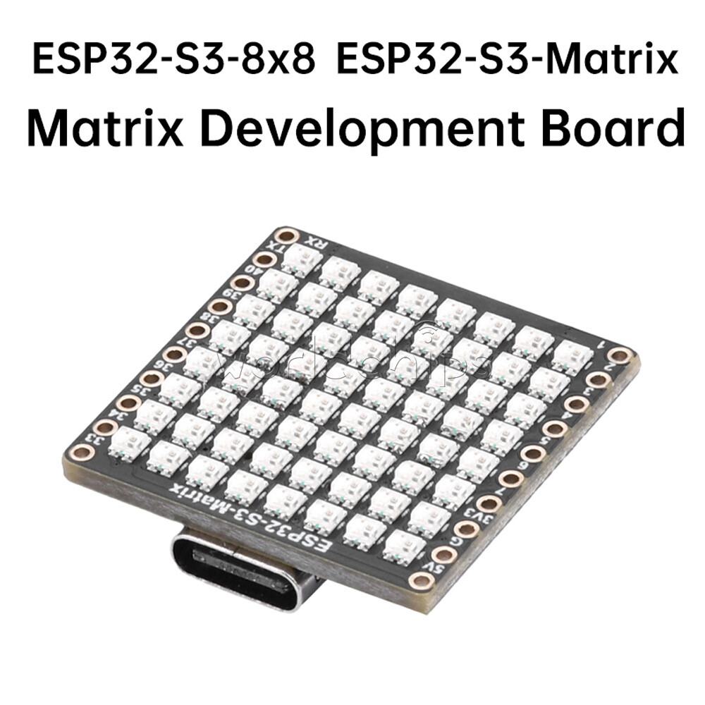 Type-C ESP32-S3-Matrix WIFI Bluetooth Development Board With 8×8 RGB LED Matrix