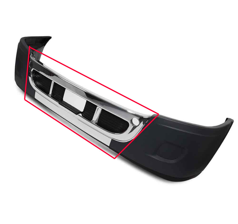 Freightliner Cascadia Chrome Center Bumper Front Trim PLUS Freightliner Logo