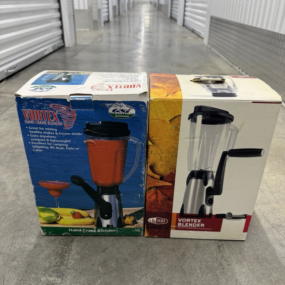 2 GSI Outdoors Blender Vortex 1.5L Hand Crank Outdoors Camping *Read