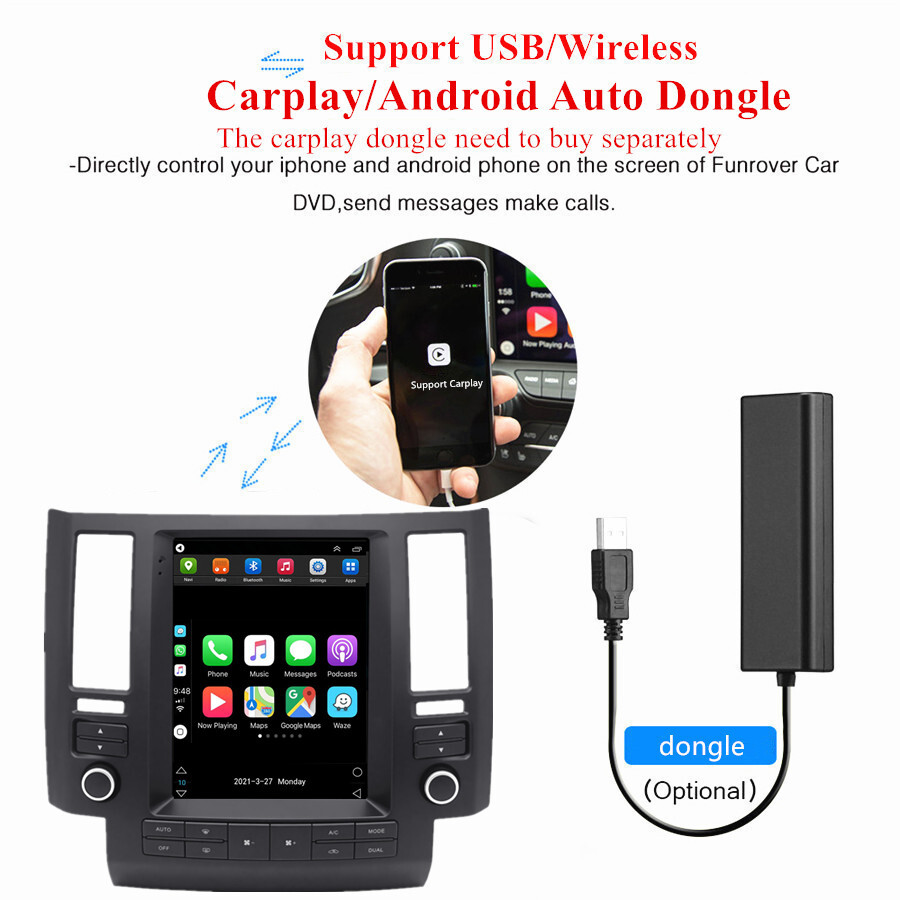 9.7" Android 11 Stereo Radio Head Unit Navi GPS For Infiniti FX35 FX45 2003-2006