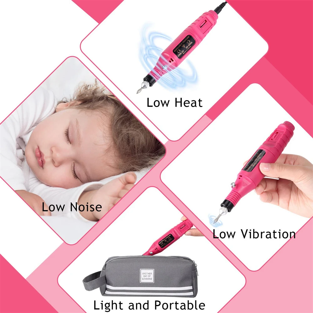 Professional Electric Nail Drill Machine Manicure Tool Pedicure Machine Set Kit