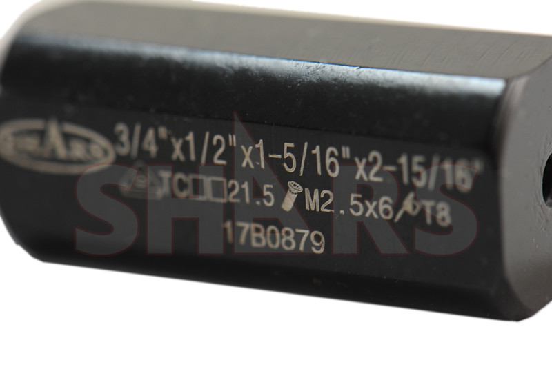 Shars 3/4" Indexable Stubby Length Boring Bars + TCMT Insert + Certificate !]