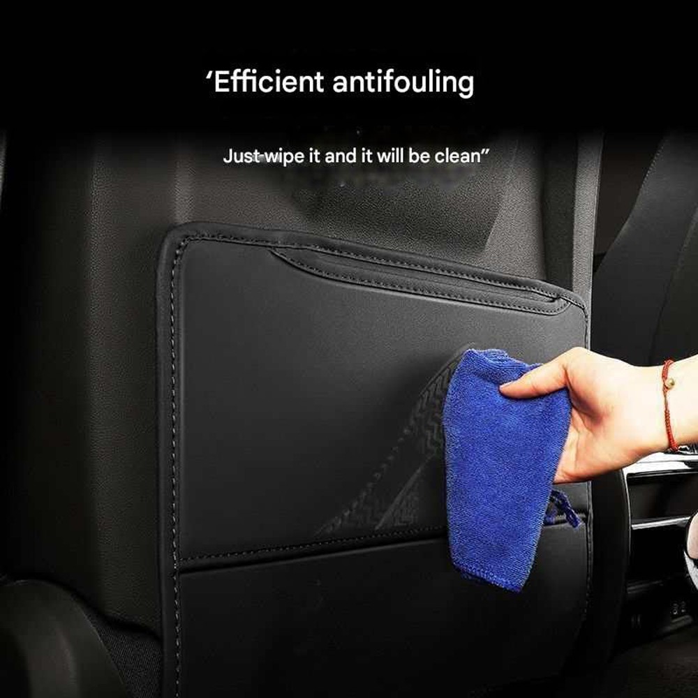 PU Leather Car Seat Back Anti-Kick Mat Pad Universal Protector Cover Accessories