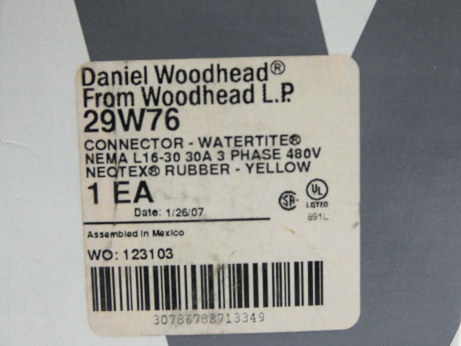 DANIEL WOODHEAD 29W76 480V 30A NSMP