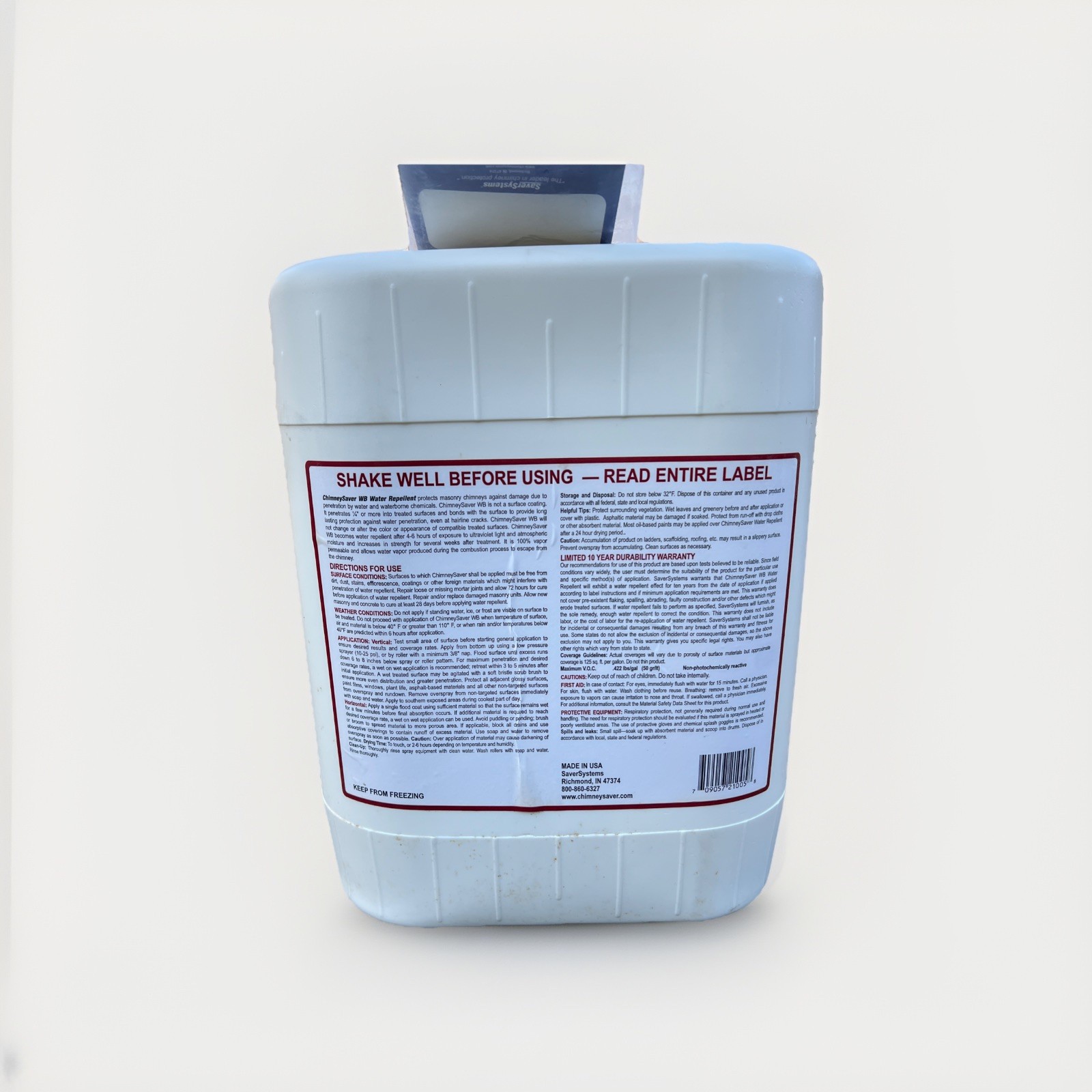 ChimneySaver Water Base Water Repellent - 5 gal.