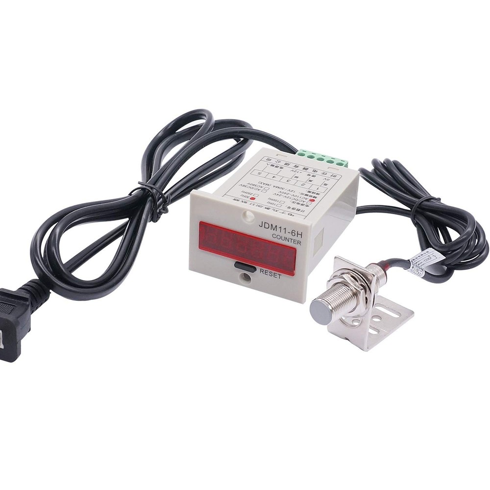 Compact LED Display Counter with Hall Sensor - Memory Retention Feature Included