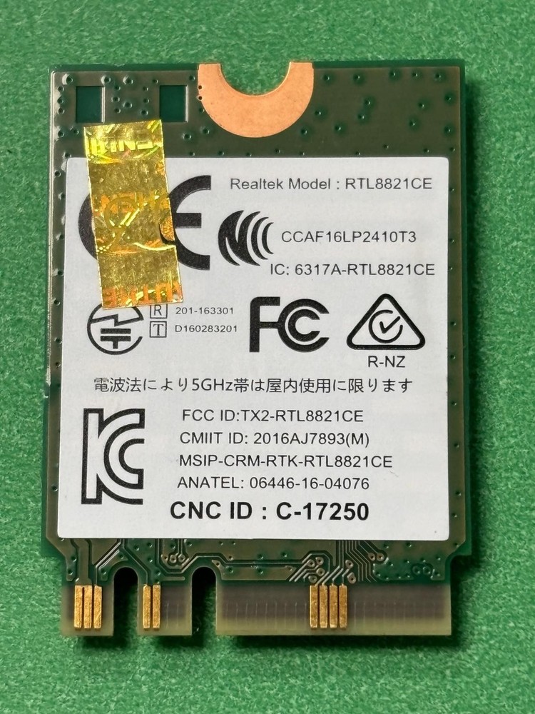 🌵REALTEK WIRELESS BLUETOOTH CARD RTL8821CE