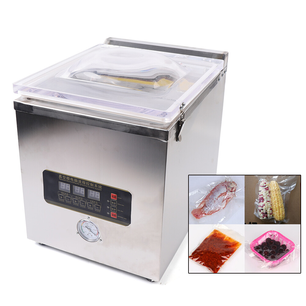 Vacuum Sealer Commercial Food Chamber Vacuum Sealing Packing Machine 360W 110V