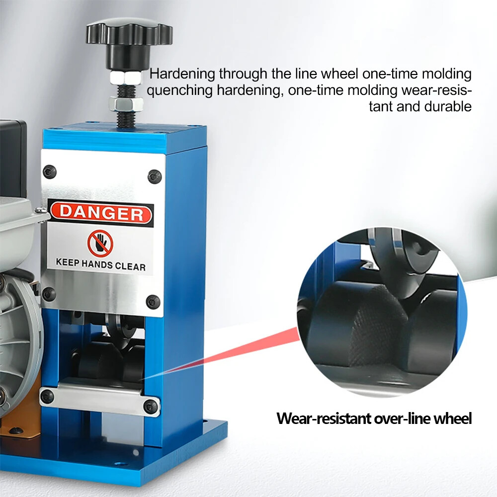 Electric Powered Wire Stripping Machine Automatic Cable Stripper Metal Recycle