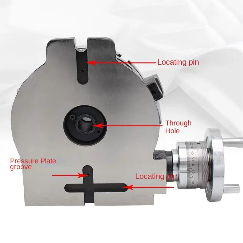 4-inch 110mm Horizontal Milling Machine Vertical Turntable Indexing Plate