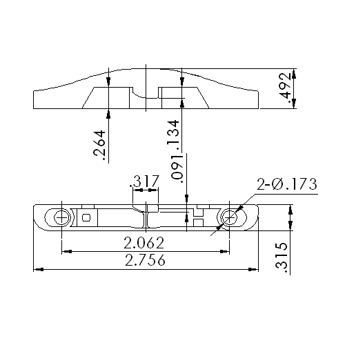 Window Sash Keeper 9357WHITE