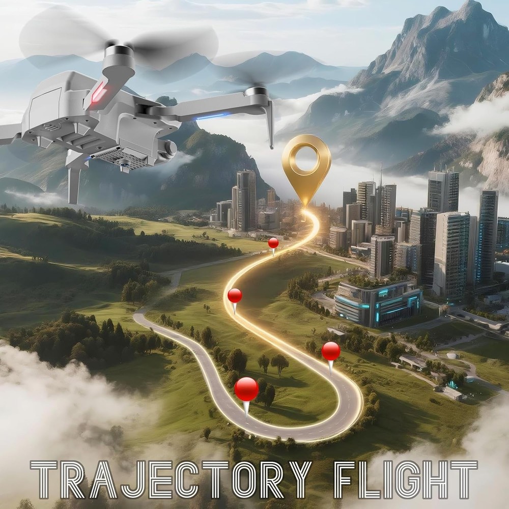 GPS Drone 4K HD Camera 50 Min Flight Beginner Friendly 4.5" Screen
