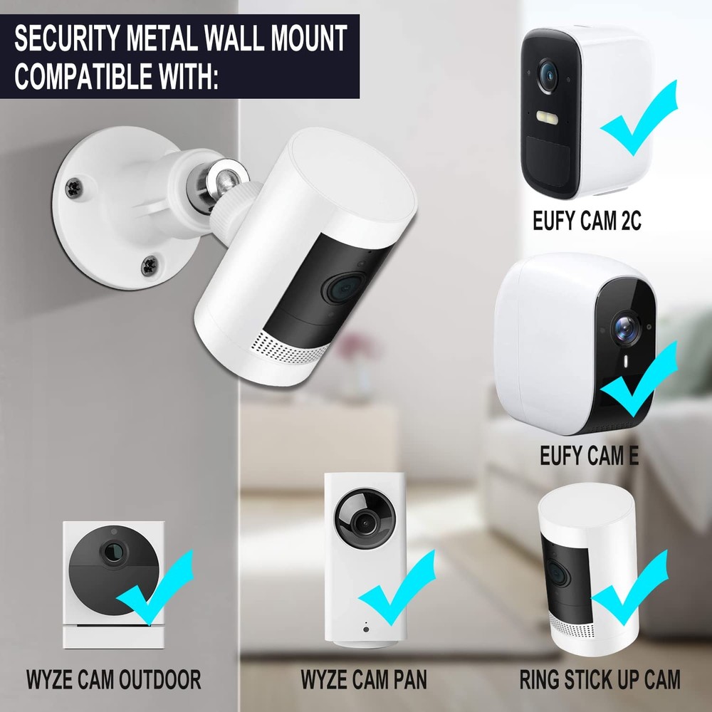 Wall Mount for All Arlo Camera, Ultra, Essential, 3pcs, White