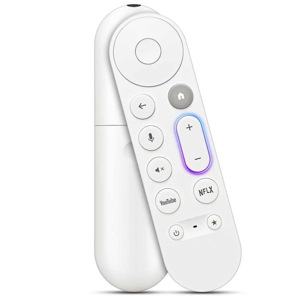 Voice Replacement Remote Control for Google Chromecast, White