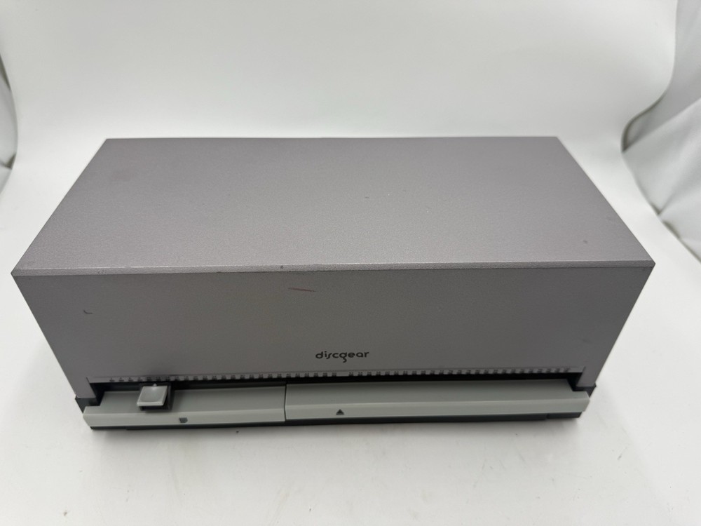 DiscGear 💿🌟Selector 100e HD CD DVD Video Game Disc Storage Silver Black🌟💿
