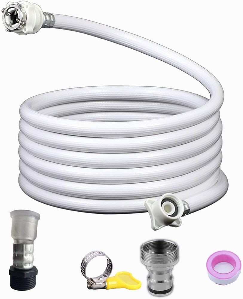 Multi-Purpose Portable Washer Hose with 90-Degree Installation for Easy Access