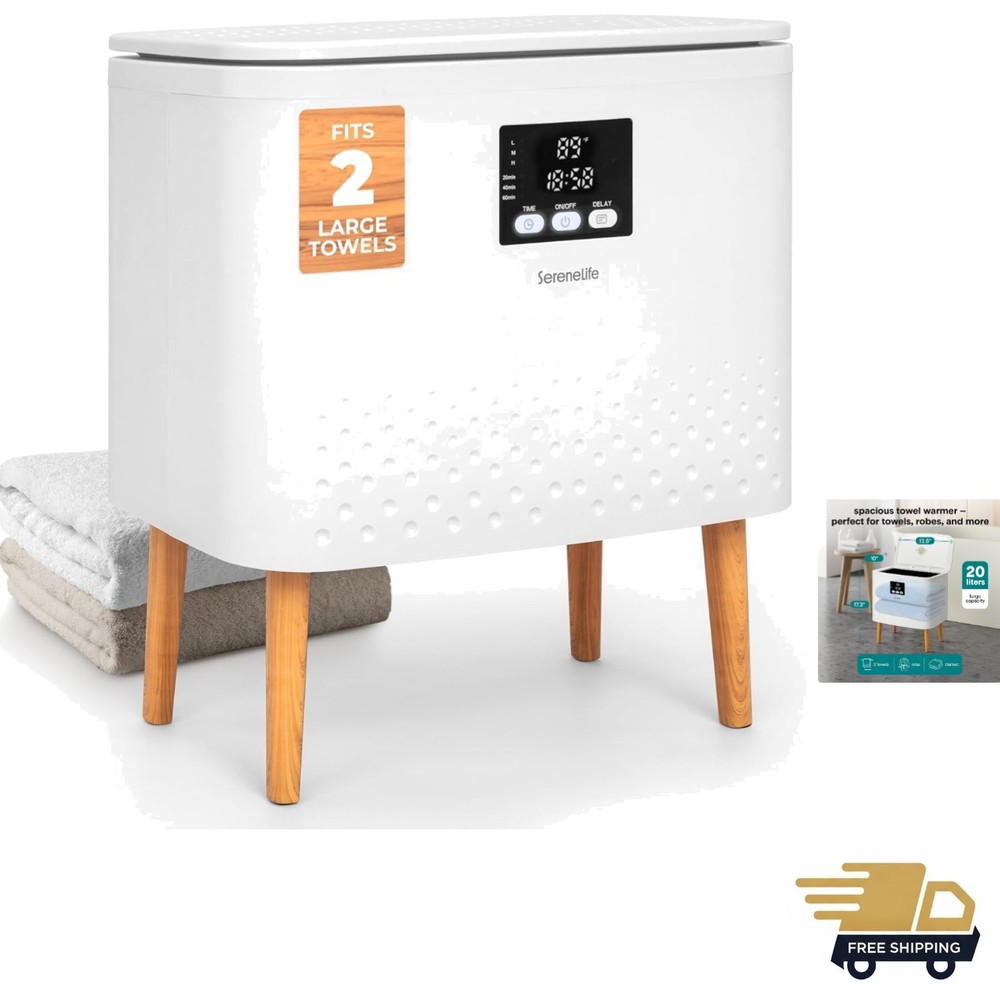 Effortless Towel and Blanket Warmer - Adjustable Settings & Compact Design