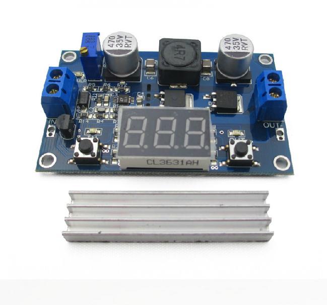 DC-DC 100W 3-35V 12V to 3.5-35V Boost Step-up Module Power Supply LED Voltmeter